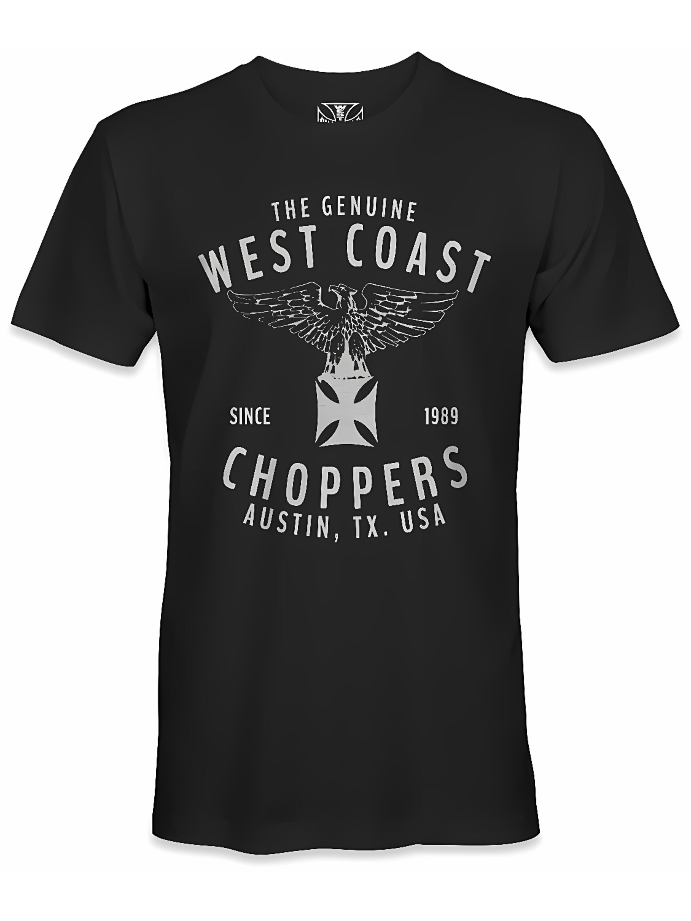 West Coast Choppers Shirt 'Rennabteilung Tee Black' in Black: front