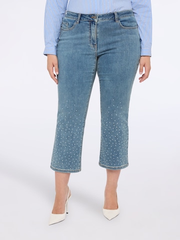 évasé Jean Fiorella Rubino en bleu