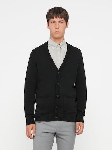 Only & Sons Вязаная кофта 'ONSALEC' в Черный: спереди