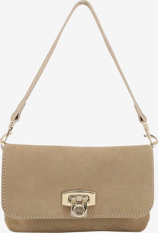 Brise Clutch 'Alessa Wild Leather' in Bruin: voorkant