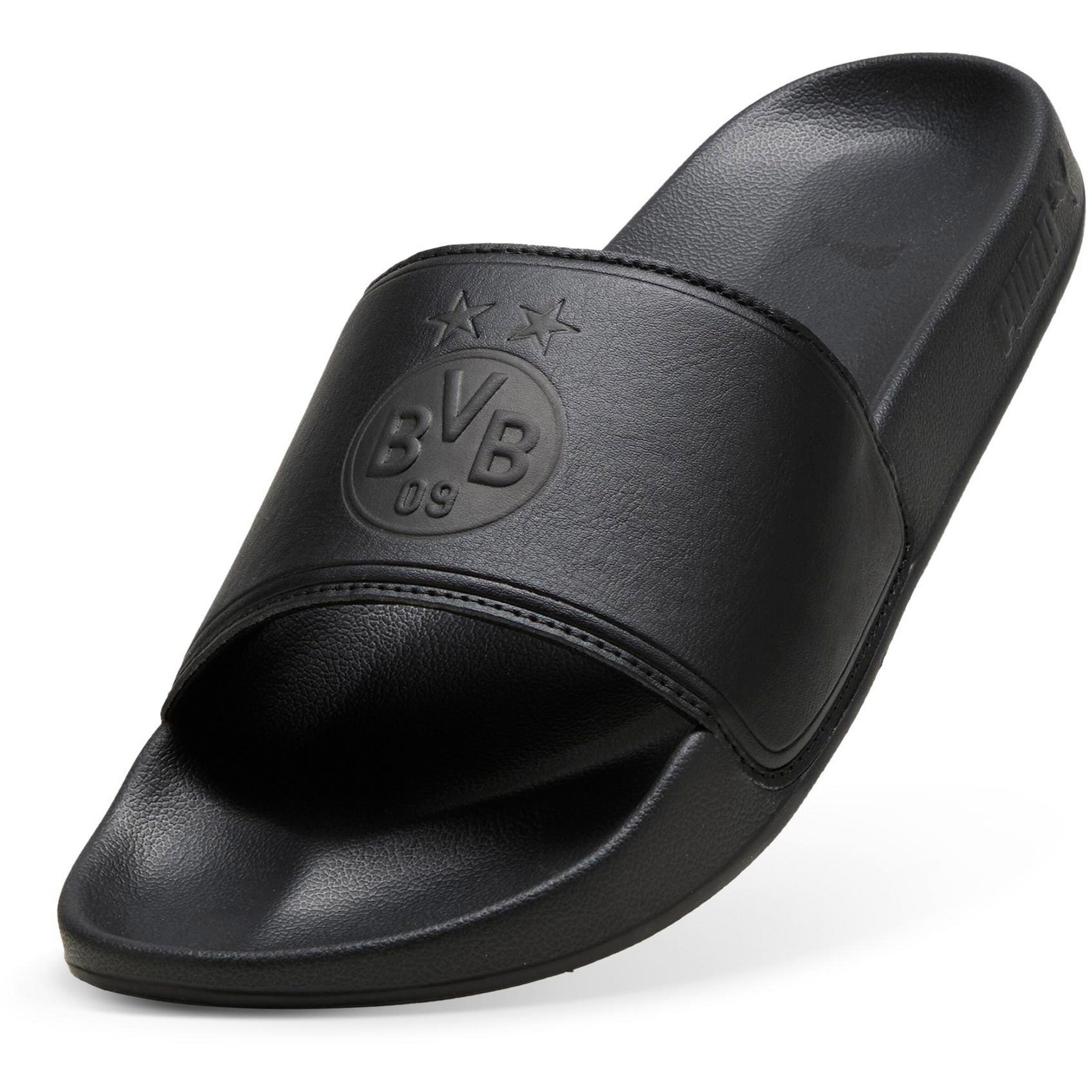 PUMA Beach & Pool Shoes 'Borussia Dortmund' in Black