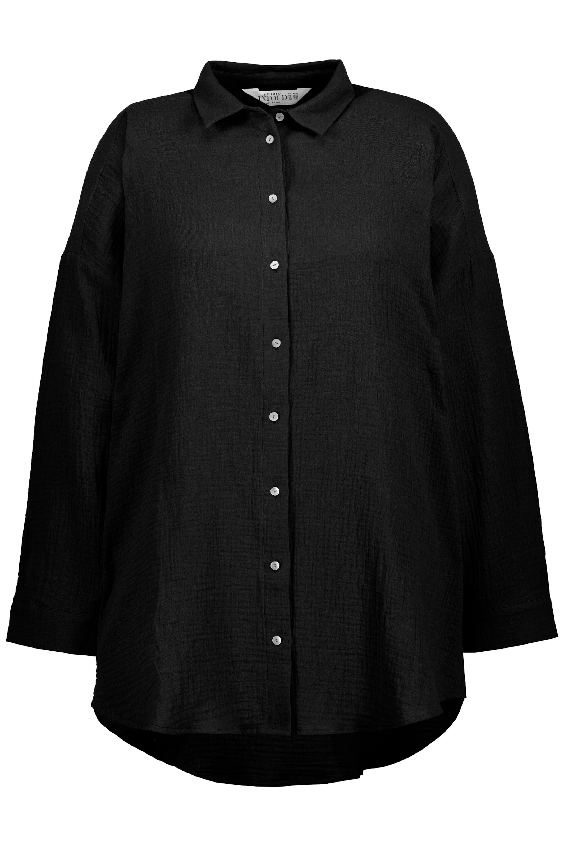 Studio Untold Blouse in Zwart: voorkant