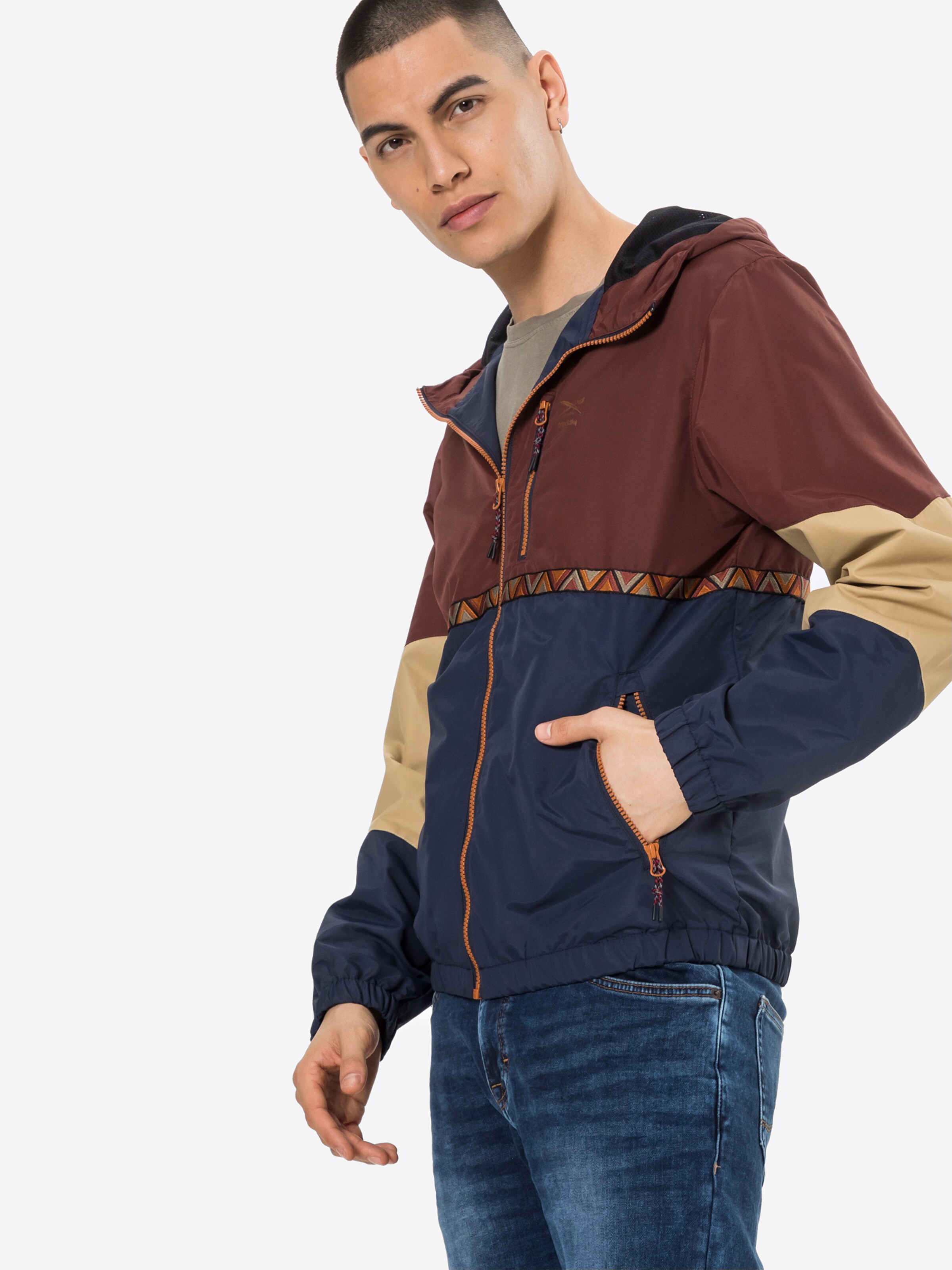Männer Jacken Iriedaily Jacke in Navy, Braun - YP21170 Männer Jacken Iriedaily Jacke in Navy, Braun - YP21170