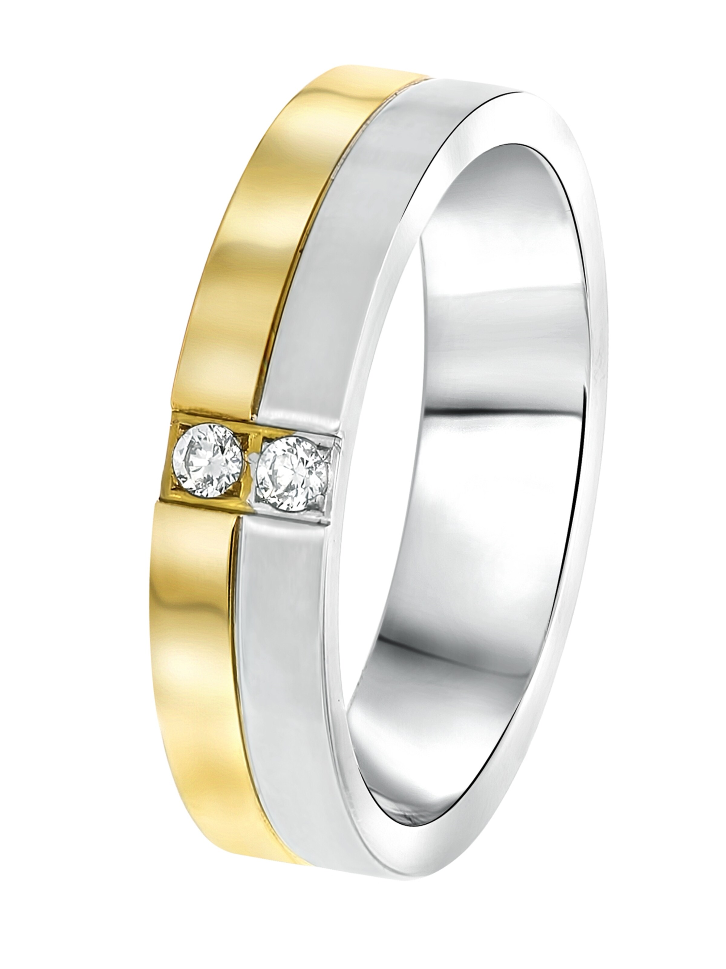 Lucardi Ring in Silber: Vorderseite