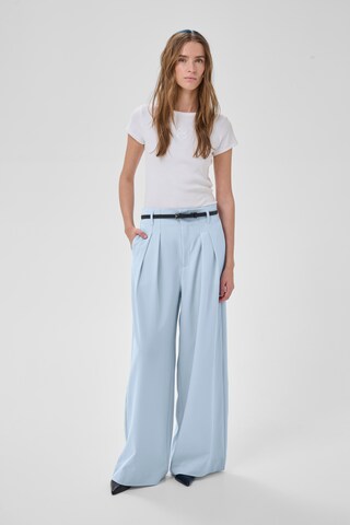 My Essential Wardrobe Wide leg Bandplooibroek 'MWHace' in Blauw