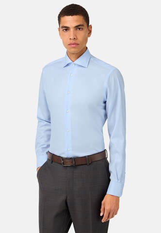 Boggi Milano Traditional shirt in Blue: front
