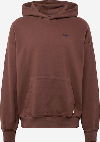 LEVI'S ®Sweater majica 'Gold Tab Hoodie' - smeđa boja: prednji dio