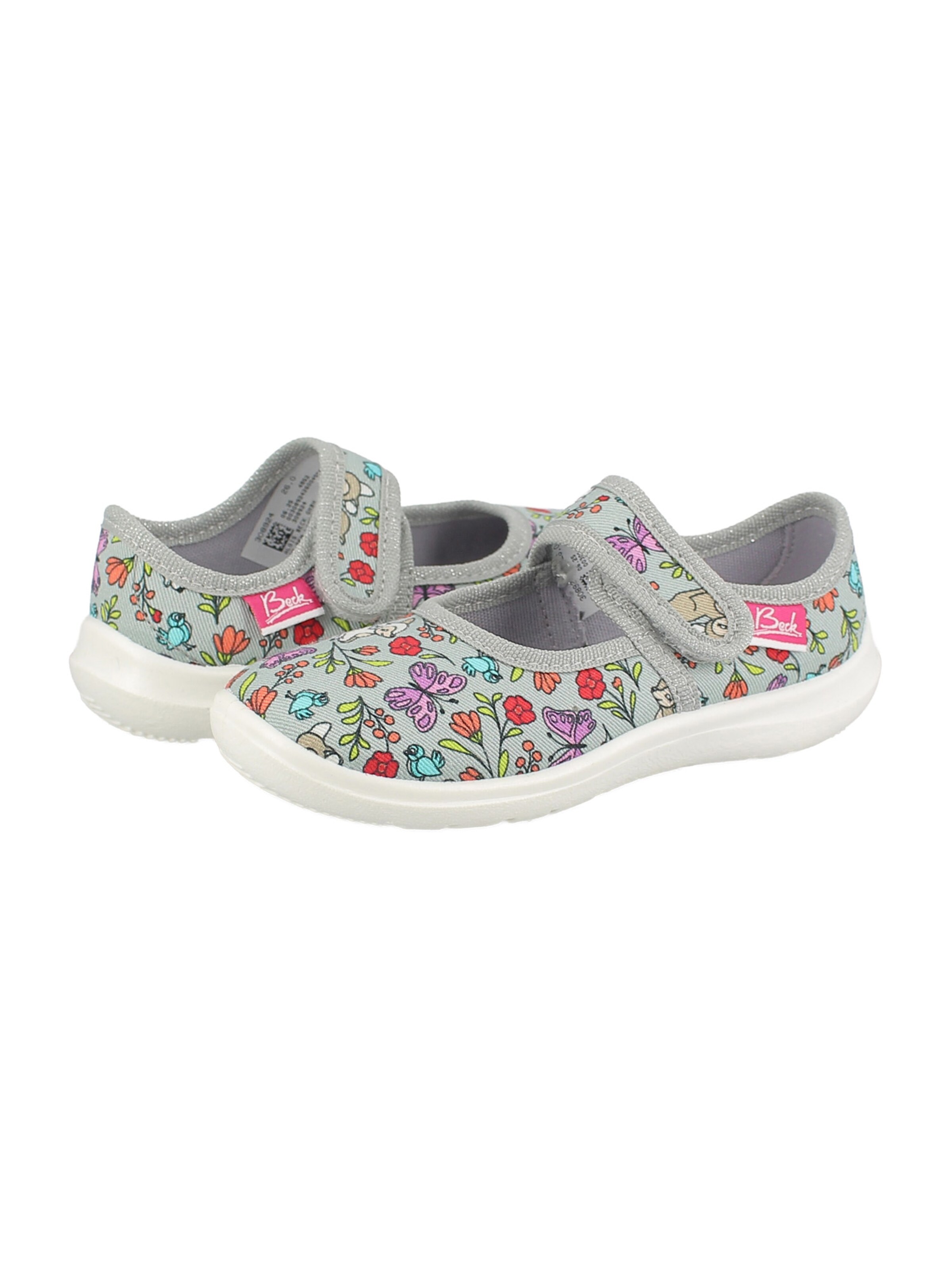 BECK Ballet Flats 'Flora' in Grey
