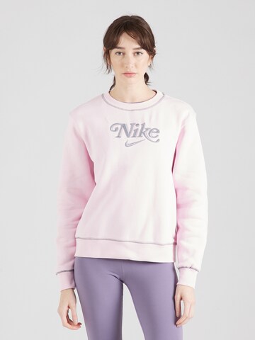 Nike Sportswear Sweatshirt in Pink: predná strana