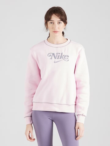 Nike Sportswear Суичър в розово: отпред