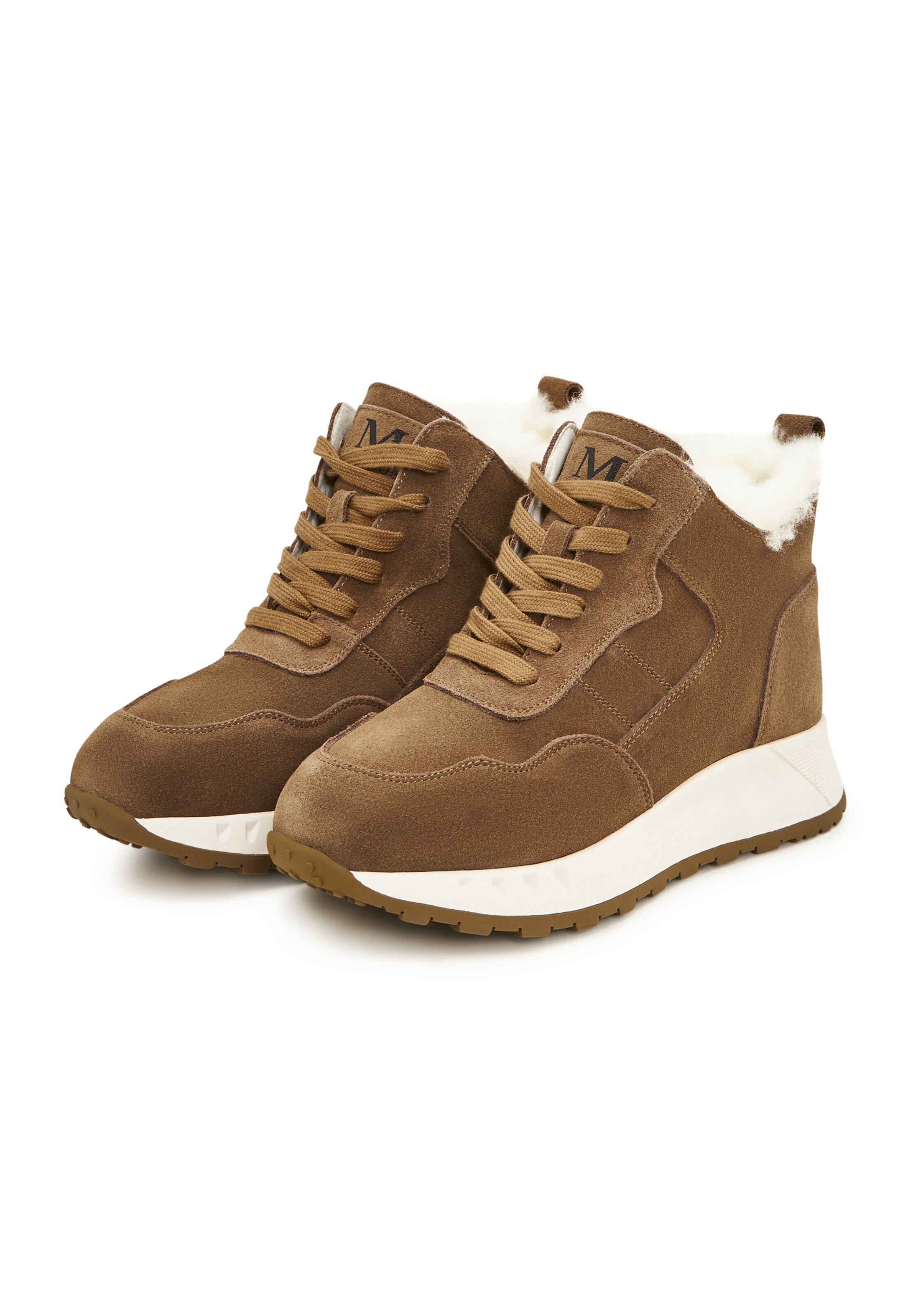 Bottines à lacets CESARE GASPARI en marron