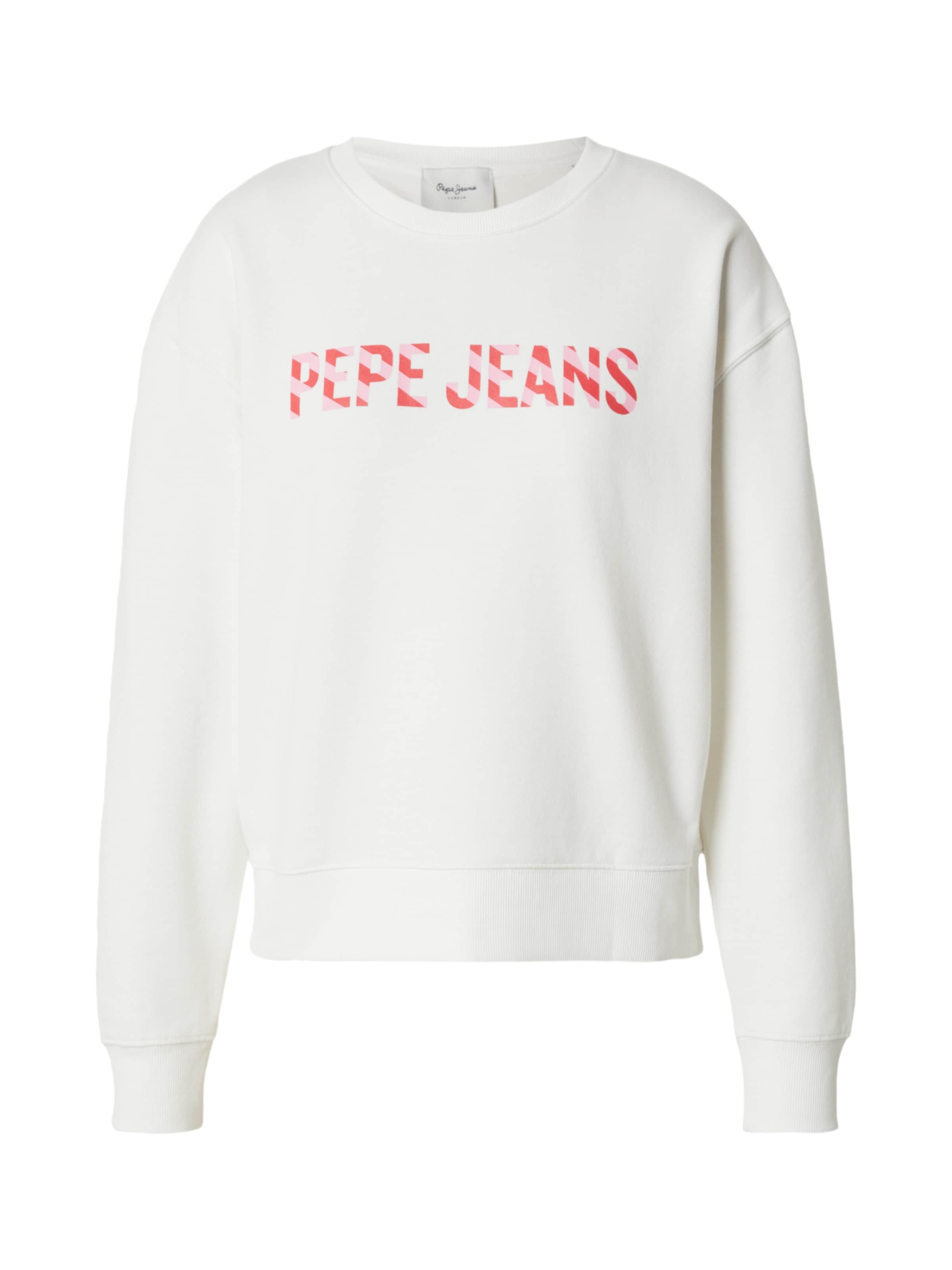 Pepe Jeans Sweatshirt 'Celeste' in White: front