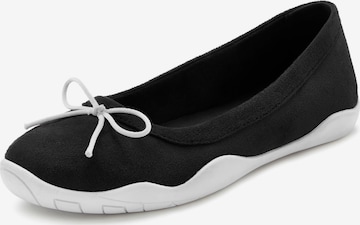 LASCANA Ballet Flats in Black: front