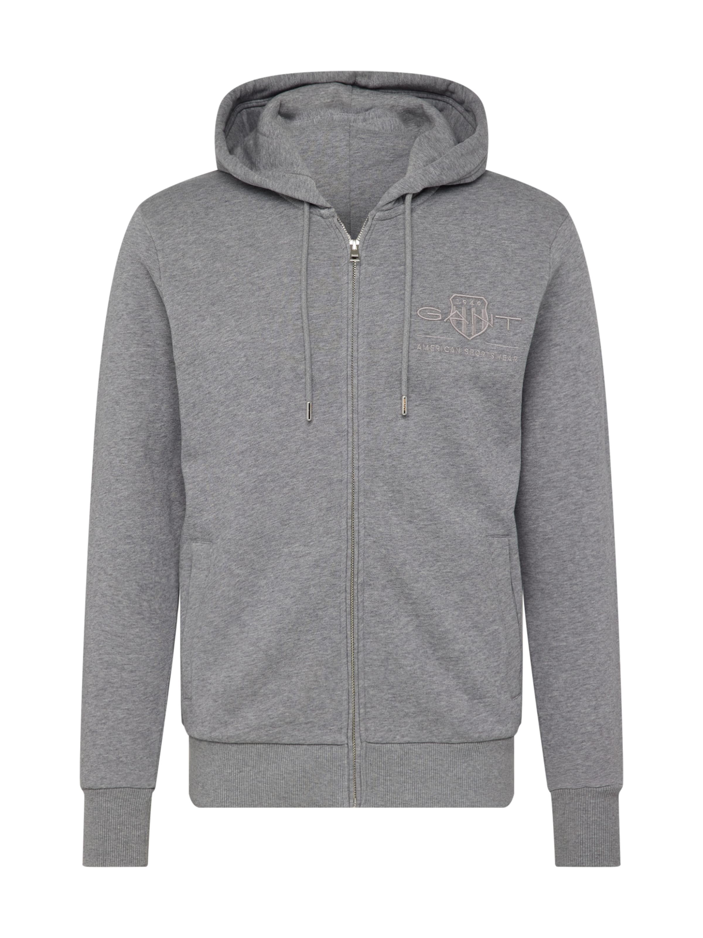GANT Sweatjakke i grå: forside