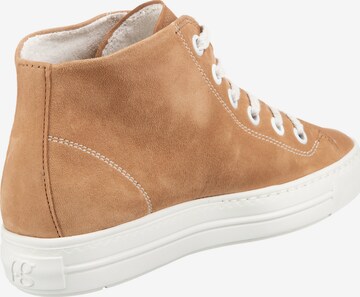 Paul Green Sneakers hoog in Beige