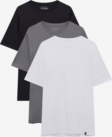 Pull&Bear T-Shirt in Grau: predná strana