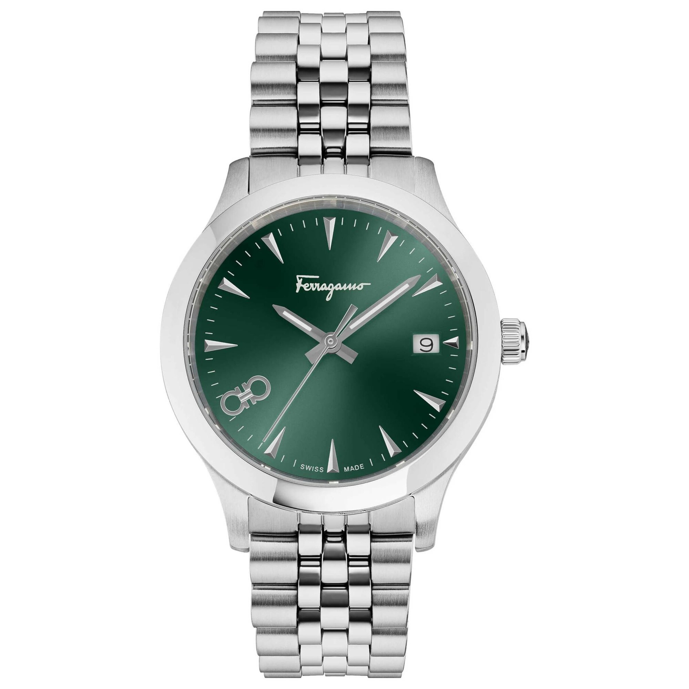 Salvatore Ferragamo Analog Watch in Silver: front
