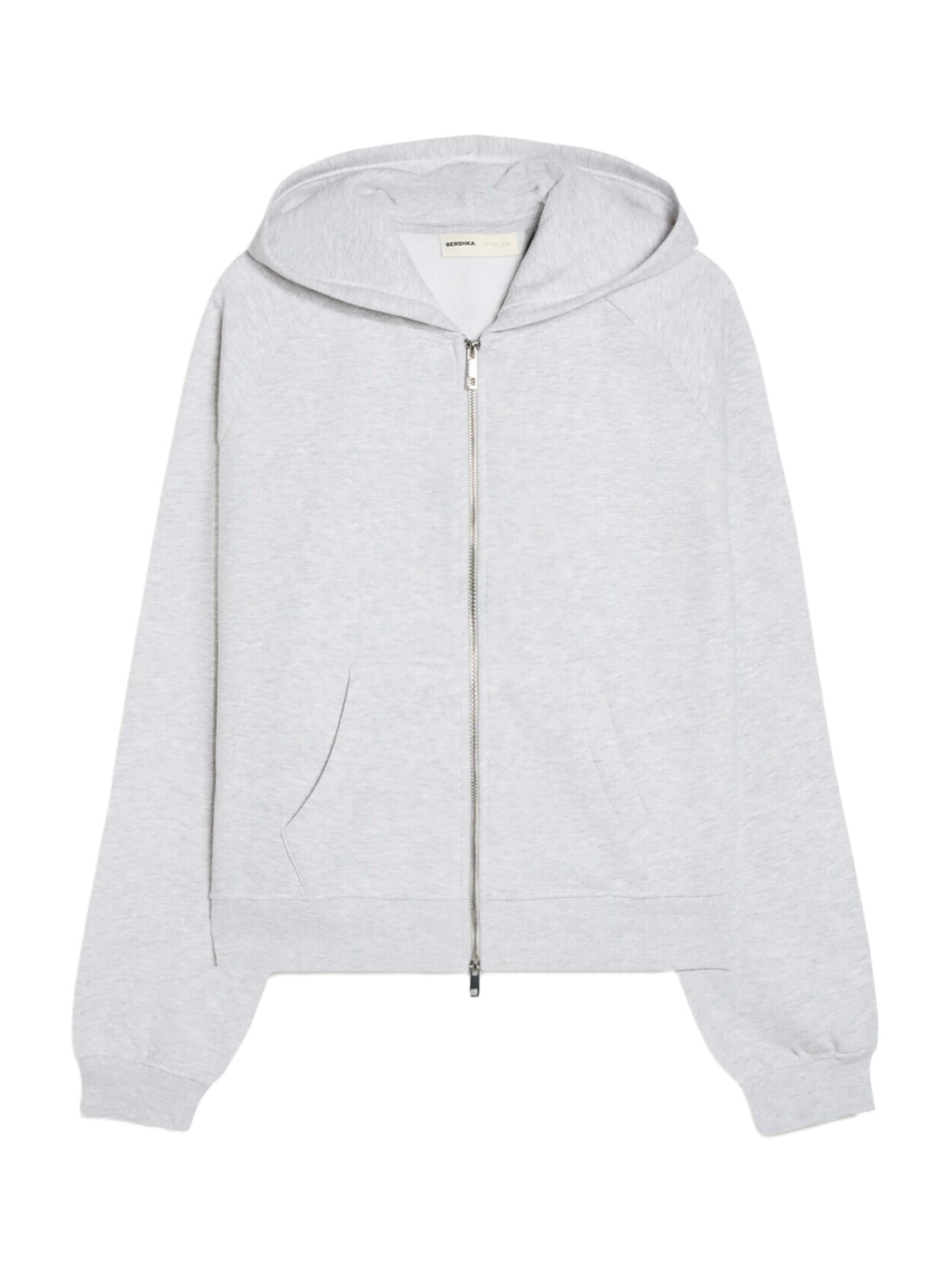 Bershka Collegetakki värissä harmaa: etupuoli