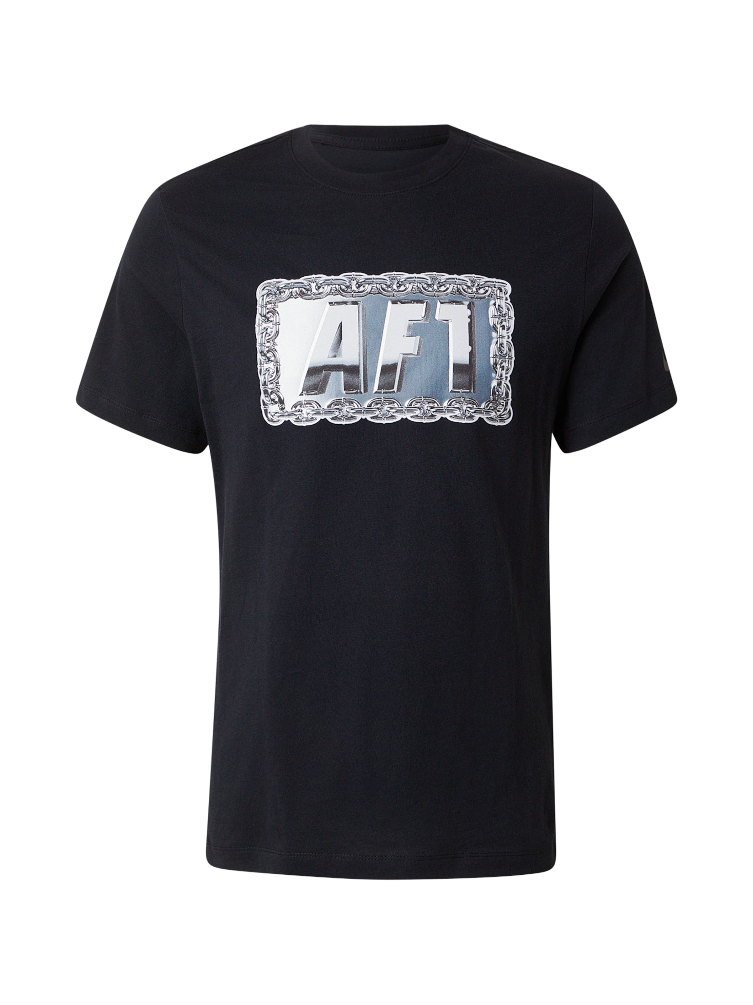 Nike Sportswear T-Shirt 'AF1 LA ALLSTR' en bleu clair / gris / noir / blanc, Vue avec produit