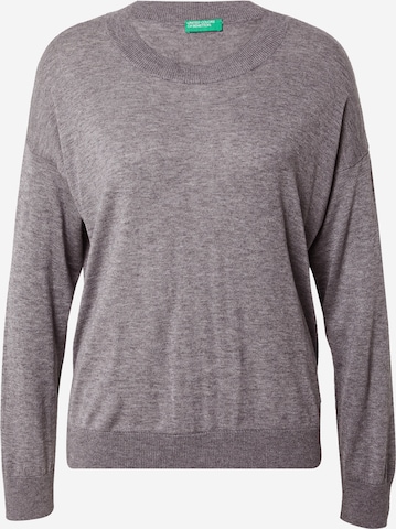 UNITED COLORS OF BENETTON Sweater in Grey: front