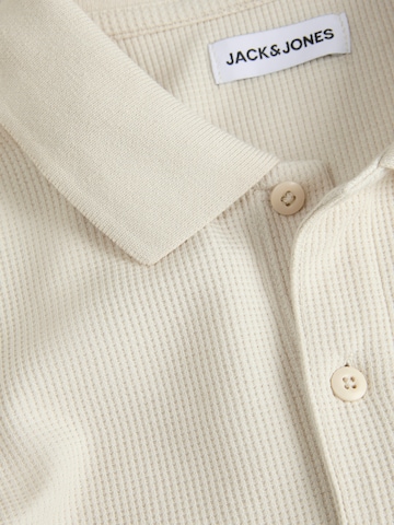JACK & JONES Poloshirt 'JJEAUSTIN' in Beige