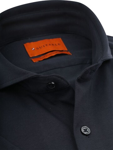 Suitable Slim fit Button Up Shirt in Blue