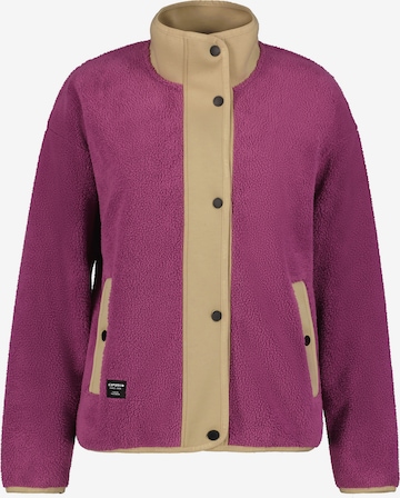 ICEPEAK Athletic Fleece Jacket 'ABBOTT' in Purple: front