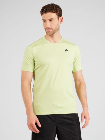 HEAD Функциональная футболка 'PADEL' в Зеленый: спереди