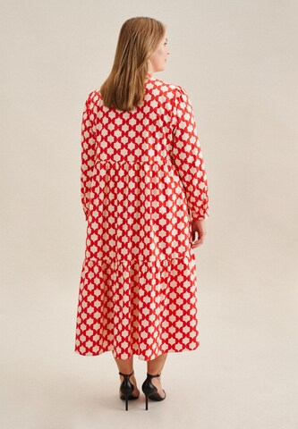 SEIDENSTICKER Shirt Dress 'Schwarze Rose' in Red