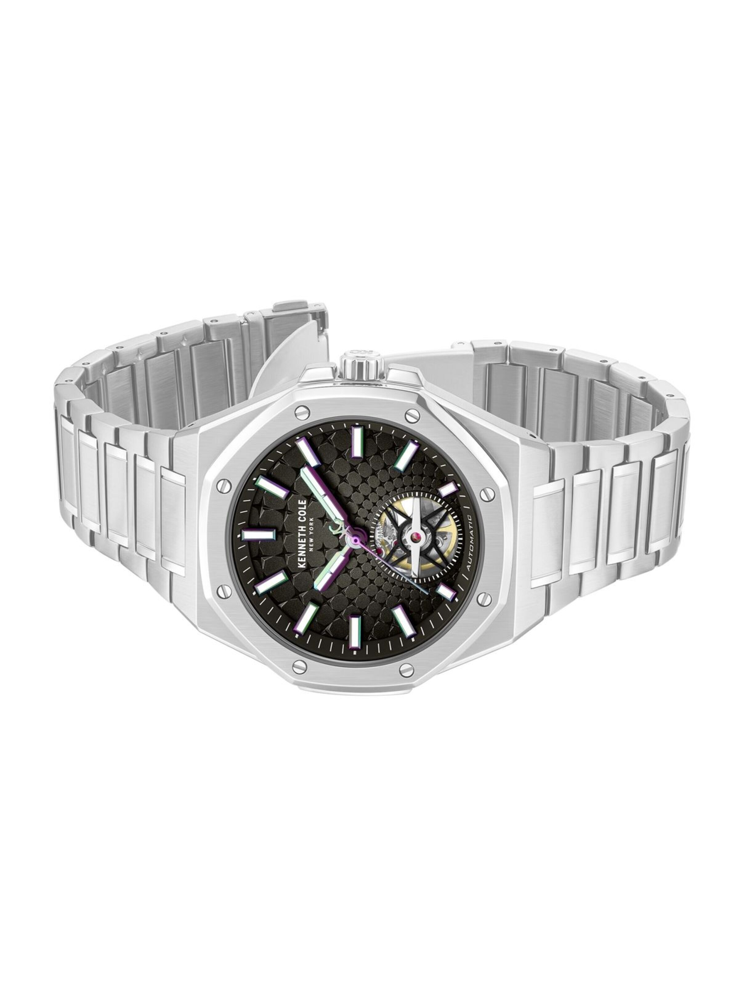 Montre à affichage analogique Kenneth Cole en argent