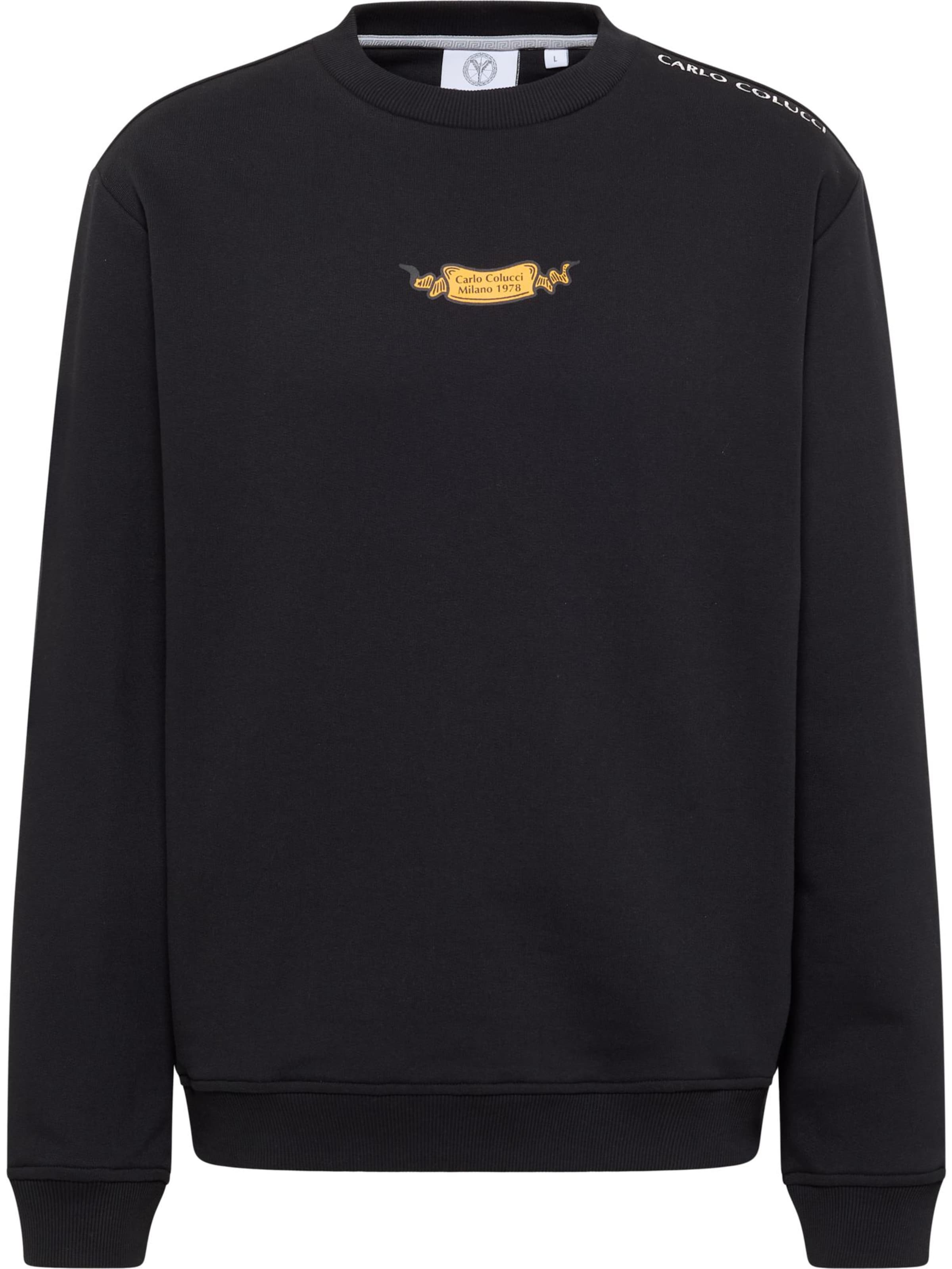 Sweat-shirt 'Eichner' Carlo Colucci en noir : devant