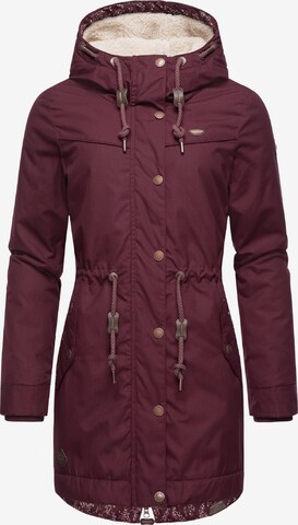 Parka d’hiver 'Canny' Ragwear en rouge