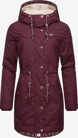 Parka d’hiver 'Canny' Ragwear en rouge