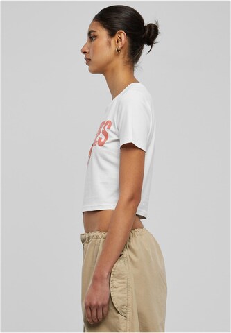 T-shirt 'Peaches' Mister Tee en blanc