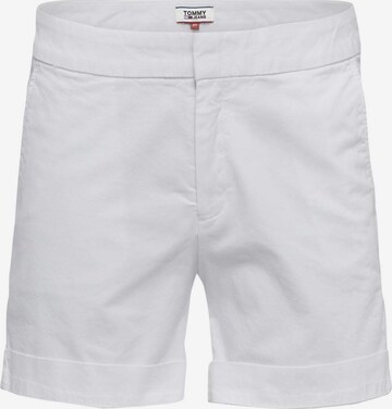 Tommy Jeans Slimfit Shorts in Weiß: predná strana