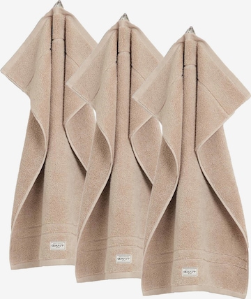 GANT Handdoek in Beige: voorkant