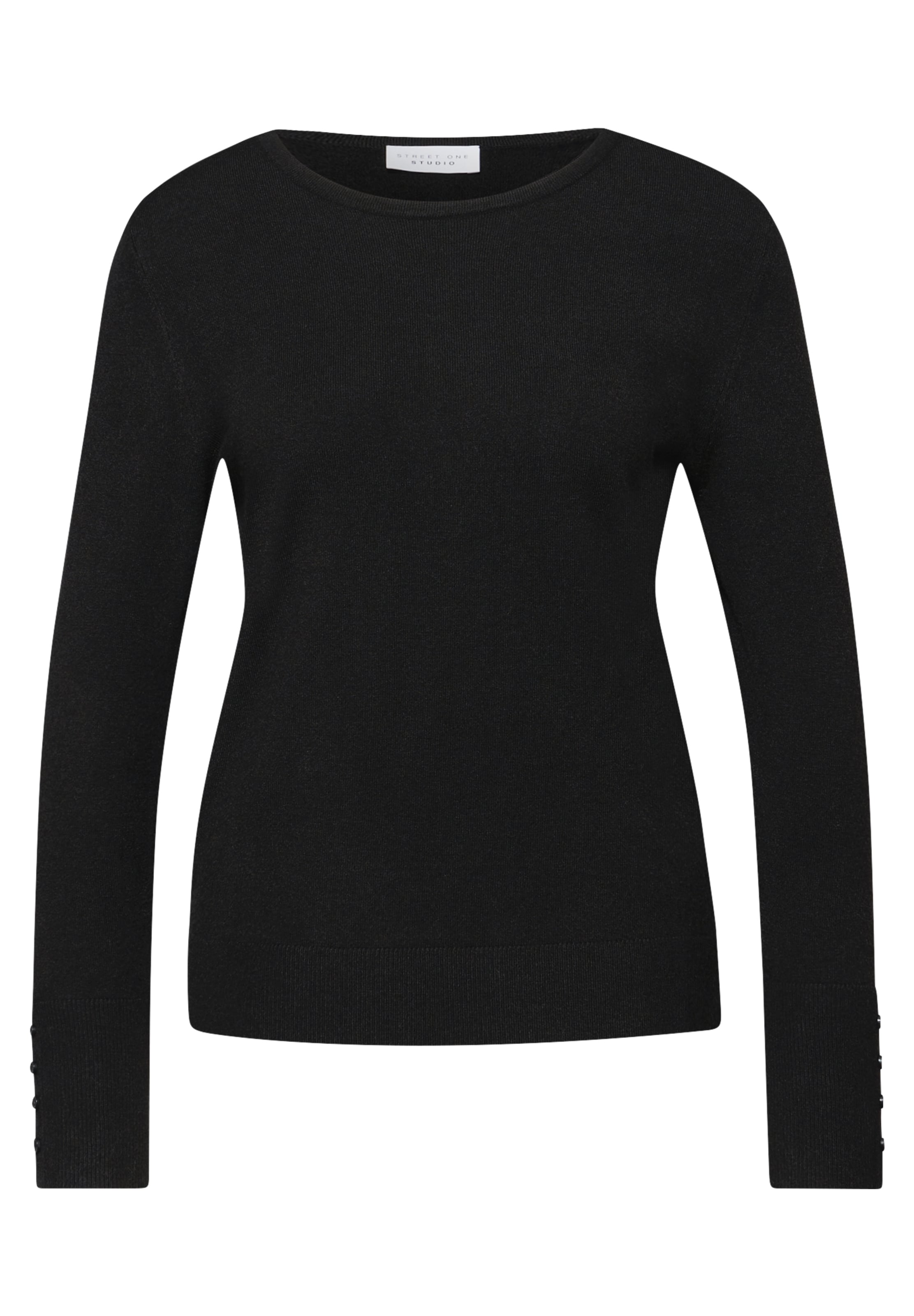 Street One Studio Sweater in Black: front