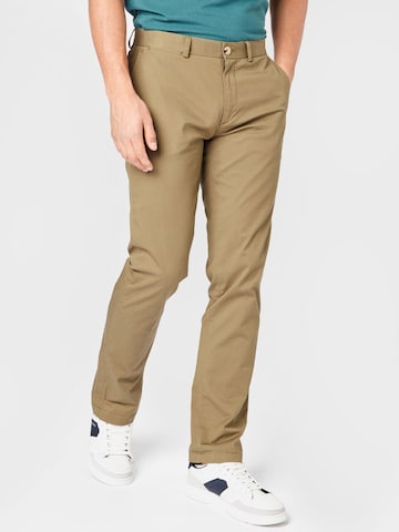 Ben Sherman Regular Chino Pants in Green: front