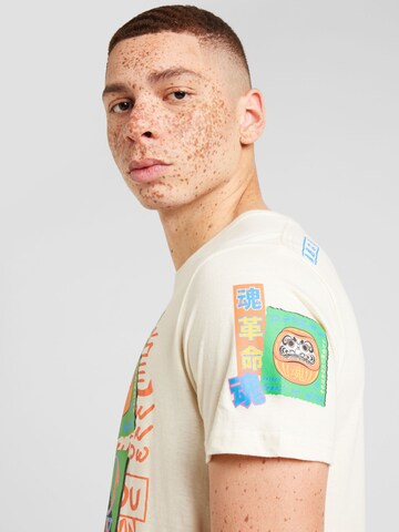 BRAVE SOUL - Camiseta 'DARUMA' en beige