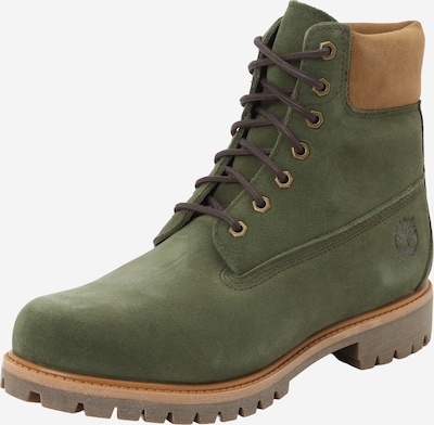 Auliniai batai su raišteliais iš TIMBERLAND, spalva – šviesiai ruda / tamsiai žalia, Prekių apžvalga