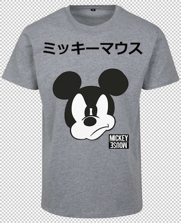 T-Shirt 'Mickey Japanese' Mister Tee en gris : devant