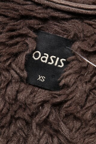 Oasis Faux Fur-Jacke XS in Braun
