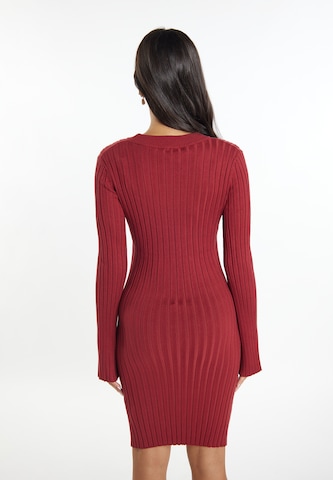 faina Knit dress in Red