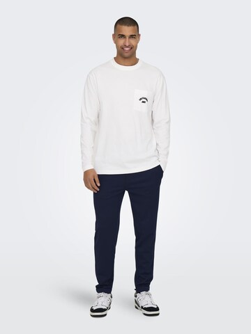 Only & Sons Конический (Tapered) Штаны 'ONSLINUS' в Синий