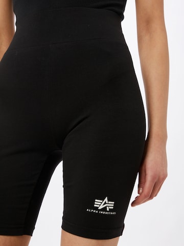 ALPHA INDUSTRIES Skinny Leggings in Black