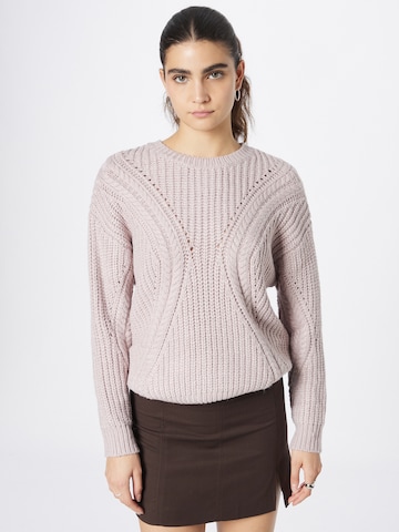 ABOUT YOU Sweater 'Cyra' in Pink: front