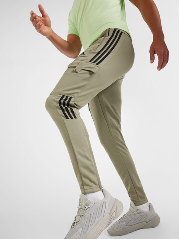 ADIDAS SPORTSWEAR Slim fit Workout Pants 'Tiro' in Grey