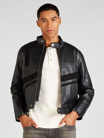 Deadwood Between-season jacket 'Hiro' in Black: front