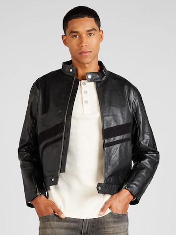 Deadwood Between-Season Jacket 'Hiro' in Black: front