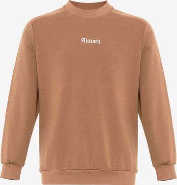 Sweat-shirt Antioch en beige : devant